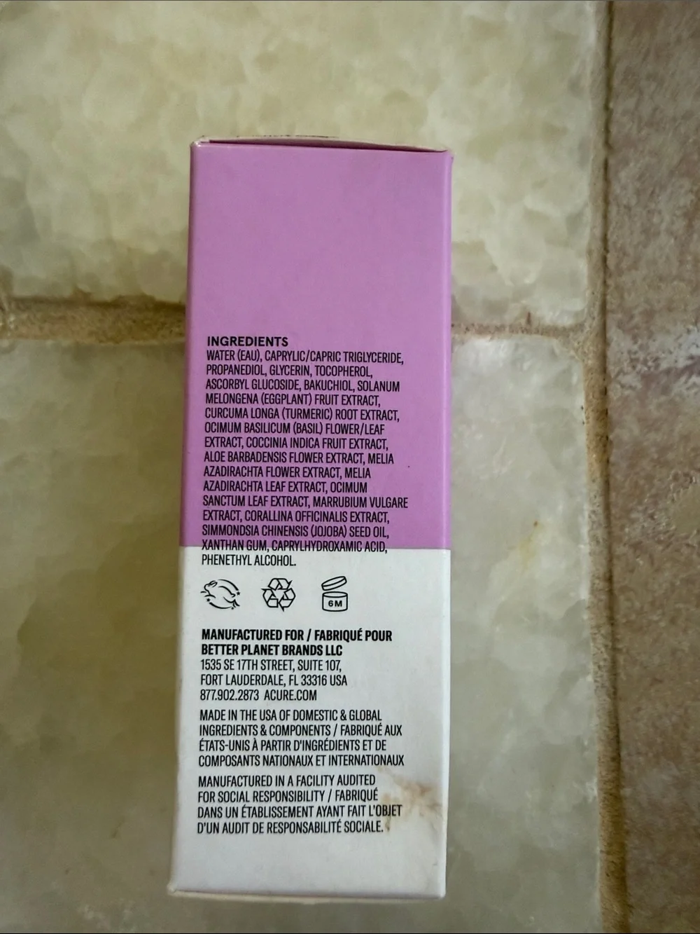 ACURE Radically Rejuvenating Dual Phase Bakuchiol Serum — Pink